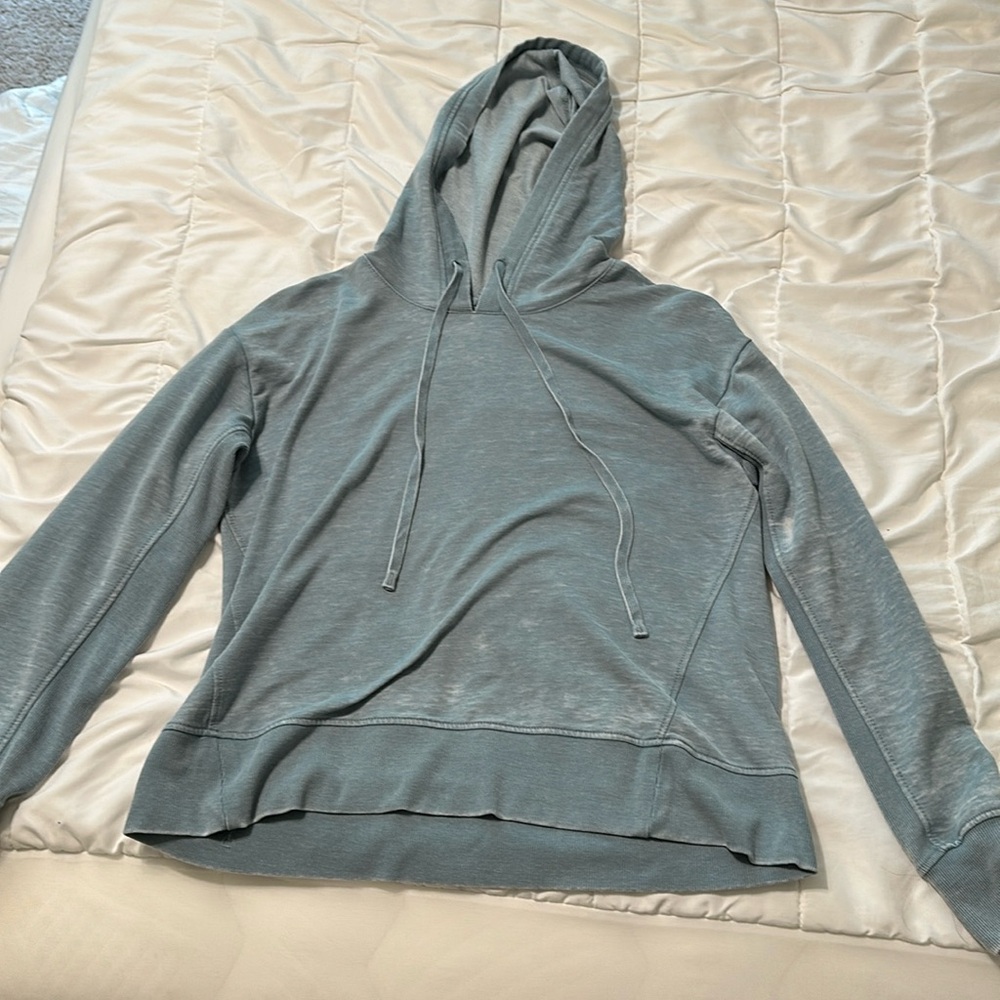 Jane & Delancey light blue washed hoddie in size S